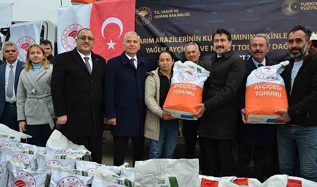 Denizli'de 590 üreticiye 20 ton tohum dağıtıldı
