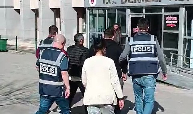 Denizli'de kesinleşmiş hapis cezasıyla aranan 3 kişi yakalandı