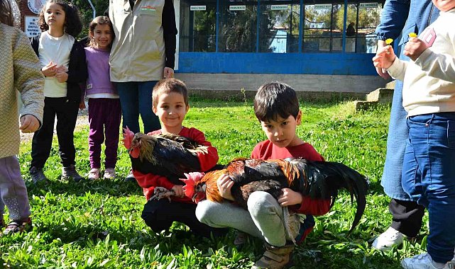 Denizli'de miniklere tarım dersi verildi