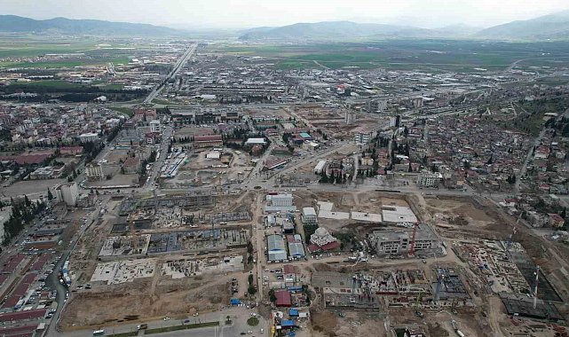 Depremin üzerinden 13 ay geçti, Kahramanmaraş havadan görüntülendi