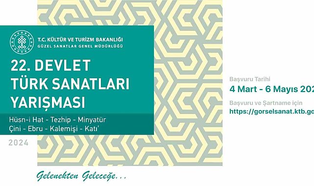 Devlet Türk Sanatları Yarışması'nın 22'ncisi başlıyor