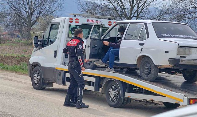 Dur ihtarına uymayan sürücü kovalamaca sonucu yakalandı