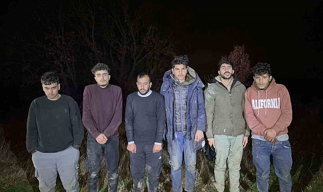 Edirne jandarması 6 kaçak göçmen yakaladı