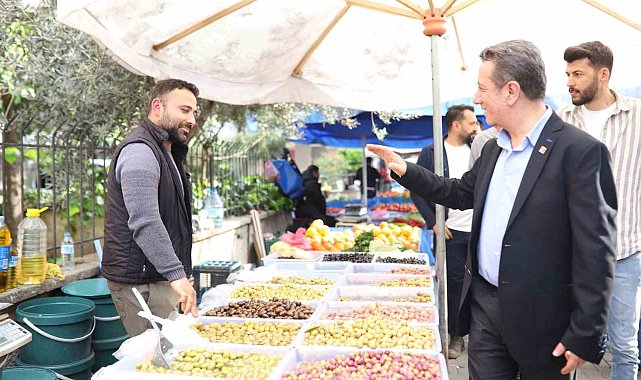 Efeler Belediye Başkan Adayı Yetiştin'den pazar ziyareti