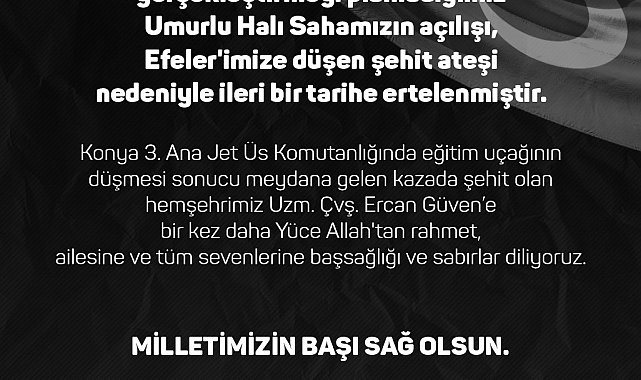 Efeler Belediyesi'nden şehit duyarlılığı