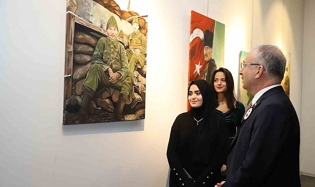 Eğitim Fakültesi öğrencilerinden resim sergisi