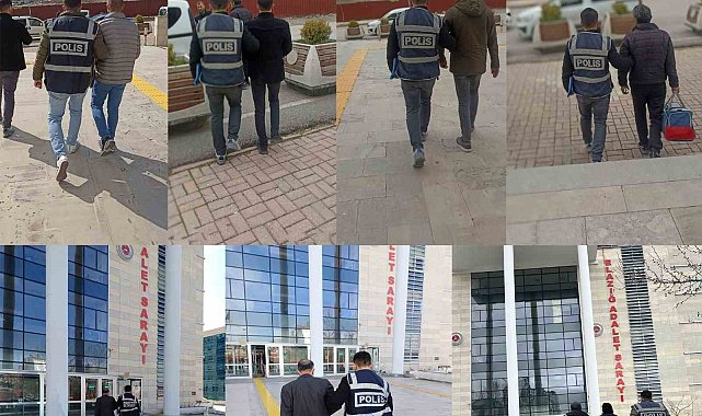Elazığ'da kesinleşmiş hapis cezaları bulunan 27 şahıs yakalandı