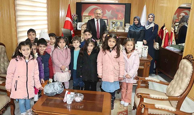 Elazığ'da Kur'an kursu öğrencilerinden anlamlı destek