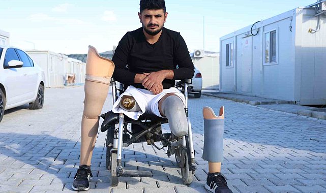 Enkazdan 2 gün sonra kurtulan genç yeni protez istiyor