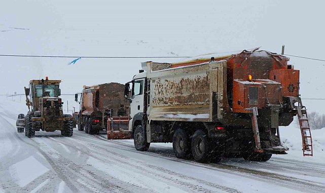 Erzincan'ın yüksek kesimlerinde kar yağışı