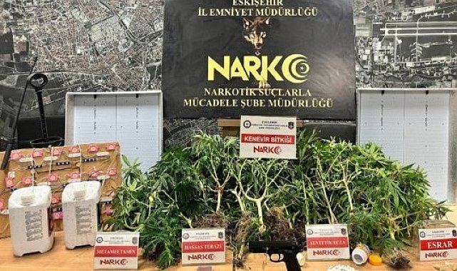 Eskişehir'de uyuşturucuya yönelik çalışma yapan polis ekipleri 47 şahsı yakaladı