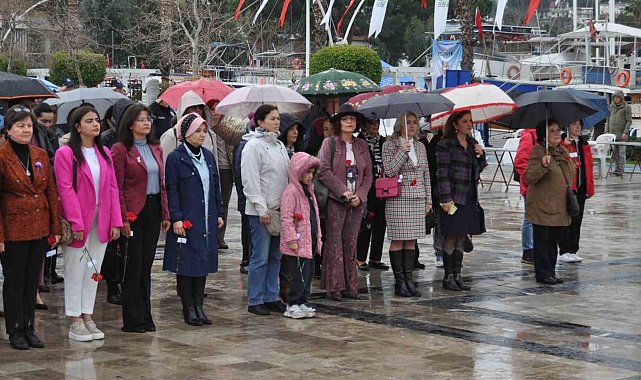 Fethiye'de 8 Mart Dünya Kadınlar Günü törenle kutlandı