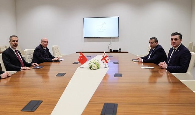 Fidan, Gürcistanlı mevkidaşı Darçiaşvili ile görüştü