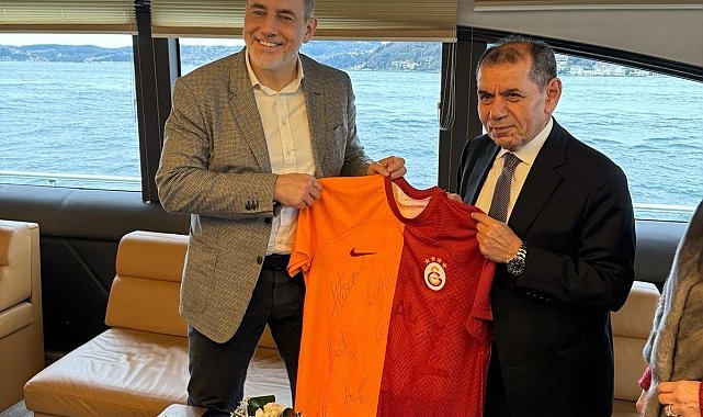 Galatasaray Başkanı Dursun Özbek, Martin Jahn ile bir araya geldi