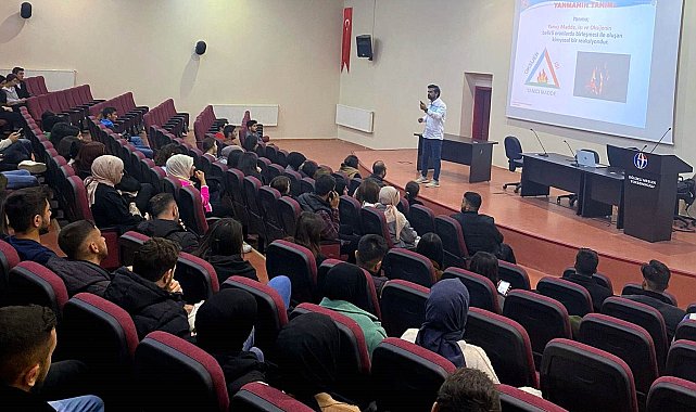 GAÜN Oğuzeli Meslek Yüksekokulunda Yangın Güvenliği eğitimi