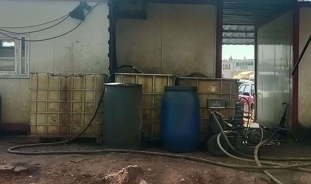 Gaziantep'te 5 bin litre kaçak akaryakıt ele geçirildi: 2 gözaltı