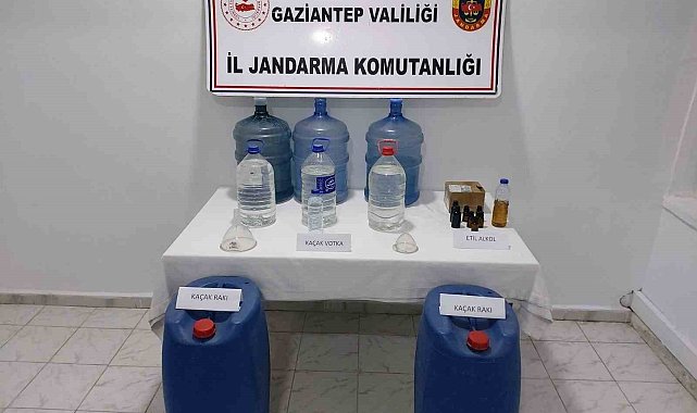Gaziantep'te kaçak alkol operasyonu