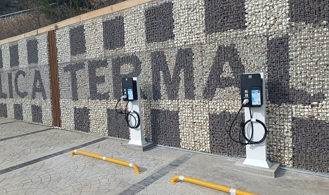Gediz Murat Dağı ve Ilıca Termal Tatil Köyüne araç şarj istasyonu kuruldu