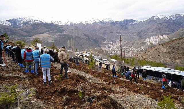 Gümüşhane'de 3 bin fidan toprakla buluştu