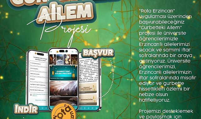 Gurbetteki öğrencilere aile ortamında iftar sofrası