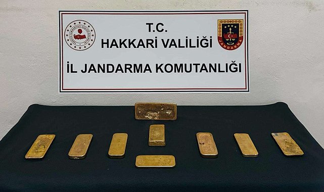 Hakkari'de piyasa değeri 37 milyon TL olan külçe altın ele geçirildi