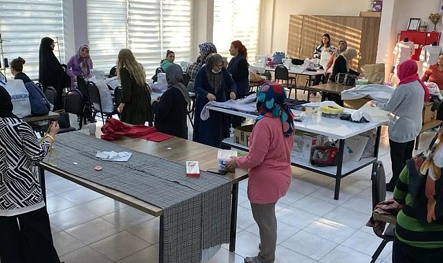 Halk Eğitim Merkezi'nde dikiş kurslarına yoğun ilgi