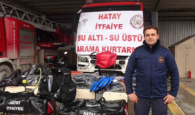 Hatay'da depremde zarar gören su altı ve su üstü arama ekiplerinin ekipmanı güçlendirildi
