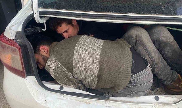 Hatay'da göçmen kaçakçılığı operasyonu: Bagaja bile göçmen saklamışlar
