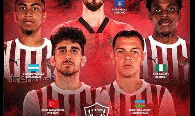 Hatayspor'da 5 futbolcuya milli davet