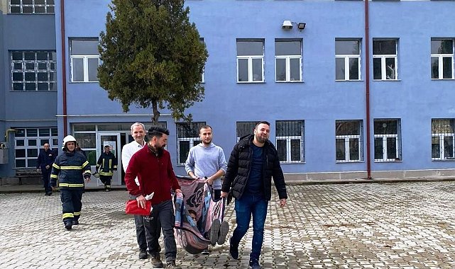 Hisarcık ÇPL'de deprem, yangın ve personel tahliye tatbikatı