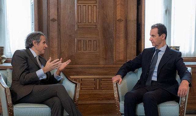 IAEA Genel Direktörü Grossi, Suriye Devlet Başkanı Esad ile bir araya geldi