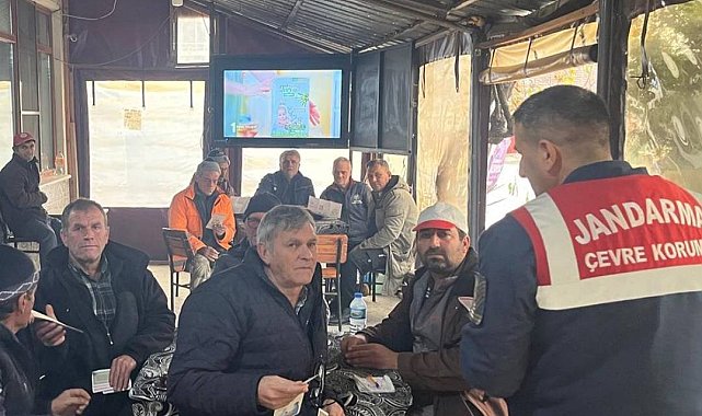 Jandarma Çevre Doğa ve Hayvanları Koruma Timinin tarım ilaçları bilinçlendirme çalışmaları