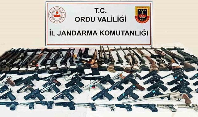 Jandarma ekiplerinden silah kaçakçılığı operasyonu: 66 gözaltı