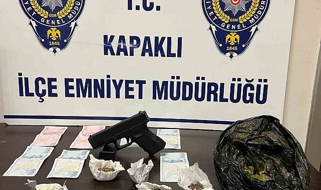 Kapaklı'da 2 şahıs çocuklara uyuşturucu satarken yakalandı
