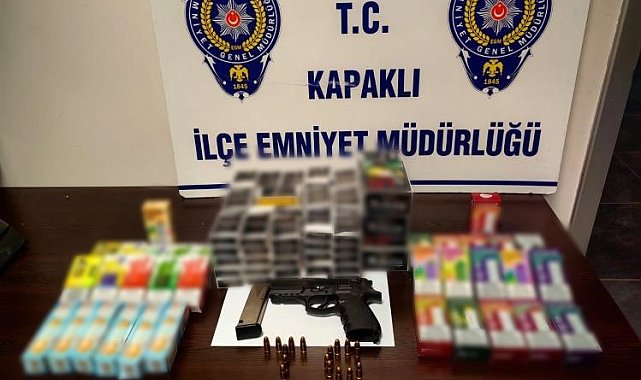 Kapaklı'da kaçak sigara operasyonu: 2 iş yeri sahibi gözaltında