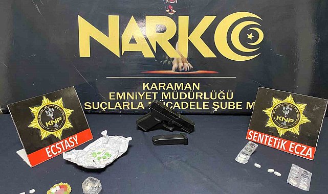 Karaman'da 2 kişi uyuşturucudan tutuklandı