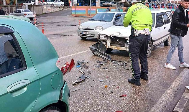 Kaza anı kameralara yansıdı