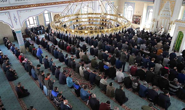 Kilis'te Cuma namazı sonrası Filistinliler için dua edildi