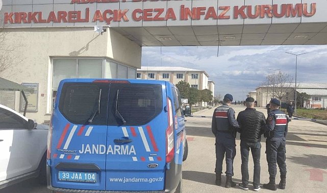 Kırklareli&#039;nde kesinleşmiş hapis cezası bulunan firari yakalandı