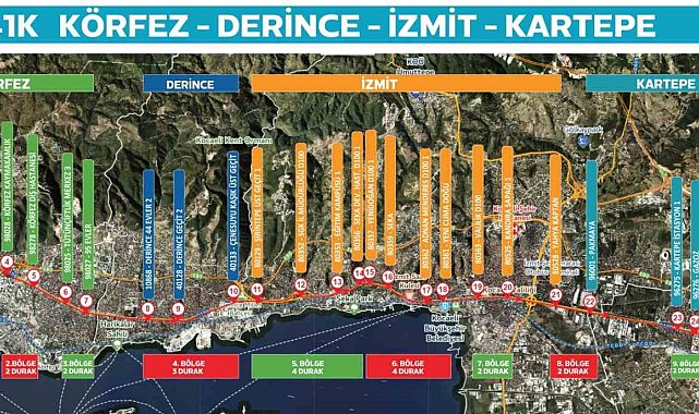 Kocaeli'nin yeni hattı 41K ilk seferine başlıyor