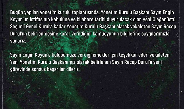 Kocaelispor'da karar çıktı: Olağanüstü kongreye gidilecek