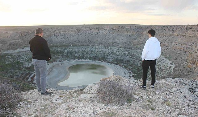 Konya Meyil Obruk Gölü kuraklık nedeniyle kurudu