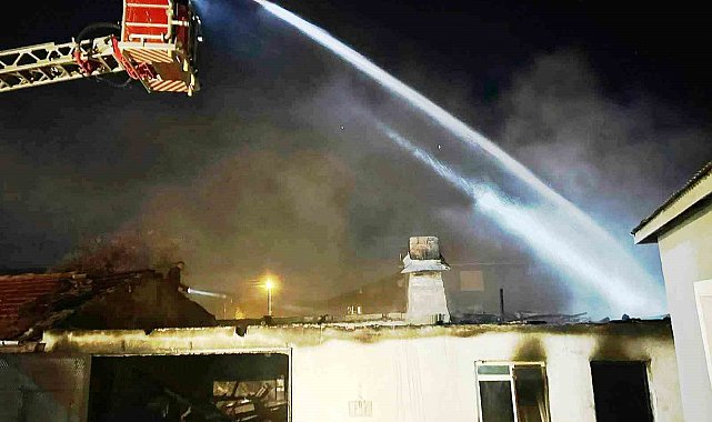 Konya'da müstakil evin garajında yangın