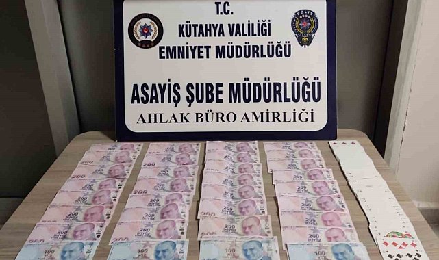 Kütahya'da kumar oynanan iş yeri kapatıldı