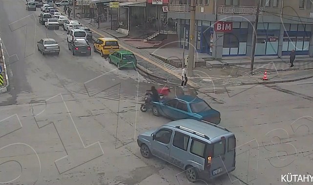 Kütahya'da saniye saniye kaza anları