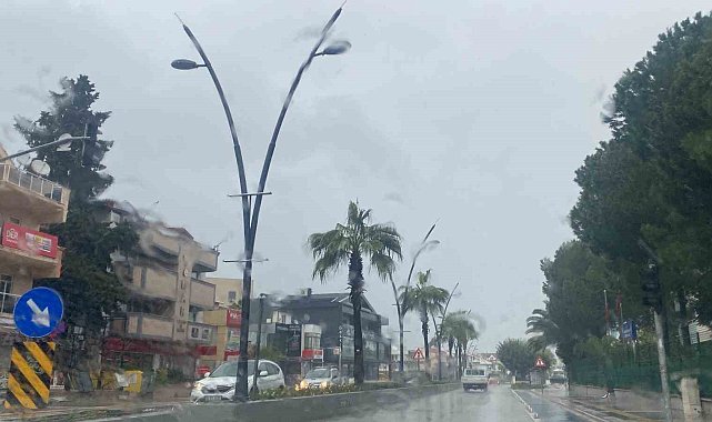 Marmaris'te sağanak yağış