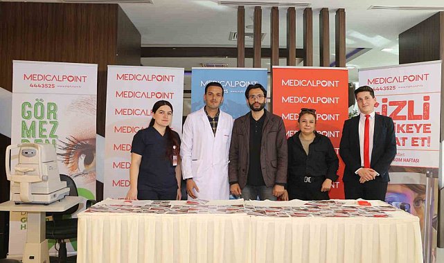 Medical Point'te misafirlere göz tansiyonu ölçümü yapıldı