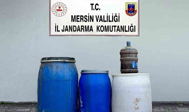 Mersin'de 210 litre sahte içki ele geçirildi