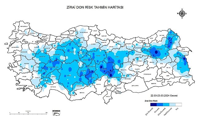 Meteoroloji Denizli için zirai don uyarısı verdi