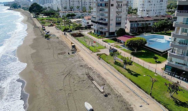 Mezitli sahilinde 13 kilometrelik yeni yol projesi başlatıldı
